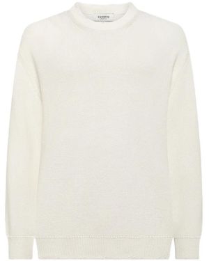 Laneus Boxy Fit Jumper - White