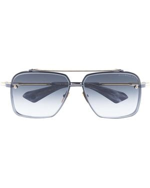 Dita Eyewear Mach Six Square-Frame Sunglasses - Grey