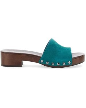 Jeffrey Campbell Cambrie Stud-Embellished Suede Sandals - Green