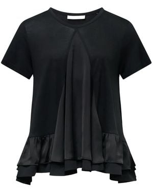 Club21 Kayla Ruffled Top - Black