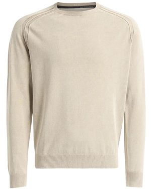 Rrd Raglan-Sleeve Ribbed-Trim Jumper - White