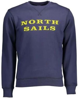 North Sails Crew-Neck Cotton Sweatshirt - Blue