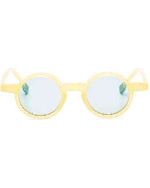 Kyme Lupe Round-Frame Sunglasses - Yellow