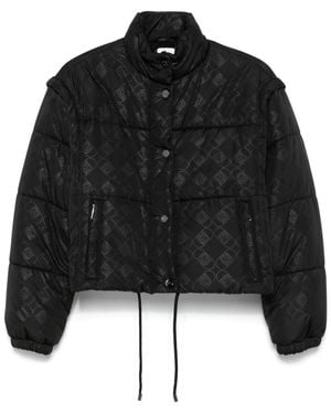 Liu Jo Logo-Print Jacket - Black