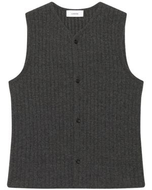 Lardini Gestrickter Pullunder - Schwarz