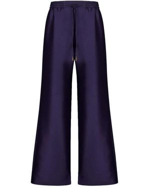 Zimmermann Elastic-Waist Pants - Blue