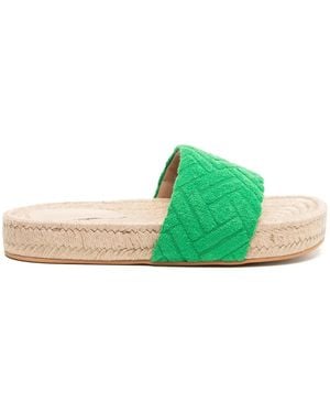 Senso Isobel Open-Toe Espadrilles - Green