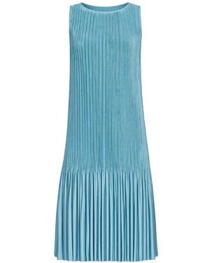 JOSEPH Robe À Design Plissé - Bleu