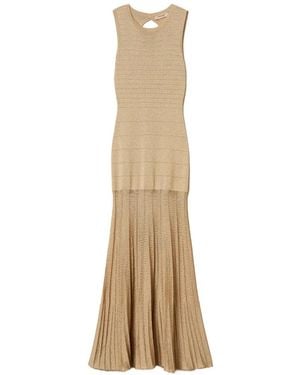 Twinset Knitted Maxi Dress - Natural