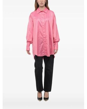 Patou Oversized Asymmetric Shirt - Pink