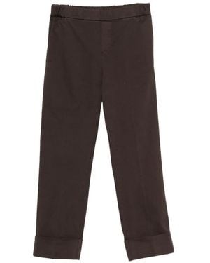 Whyci Pantalones Con Bajos Con Vuelta - Blanco