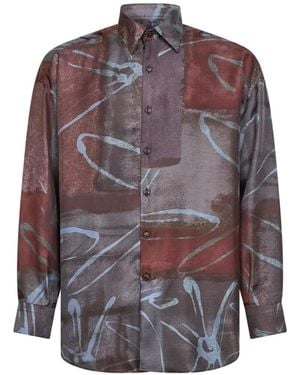 Costumein Floral-Print Shirt - Purple