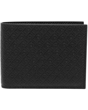 Ferragamo Portemonnaie Mit Monogramm-Prägung - Schwarz