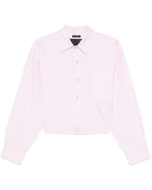 R13 Split-Hem Buttoned Shirt - Pink