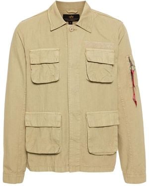 Alpha Industries Ripstop Cargo Overshirt - Natural