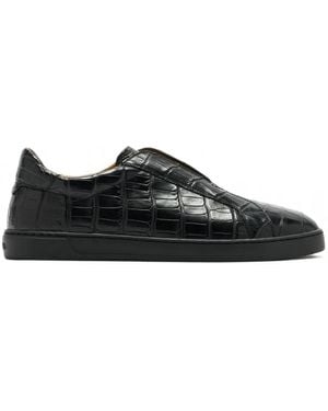 Magnanni Nitro Sneakers Mit Alligator-Effekt - Schwarz