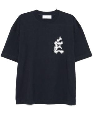 Etudes Studio Logo-Print T-Shirt - Blue