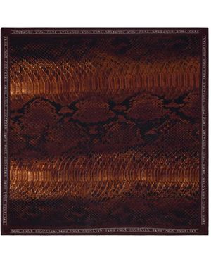 Jean Paul Gaultier Python-Print Scarf - Red