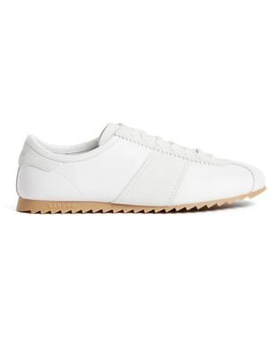 Sandro Leather Suede Sneakers - White
