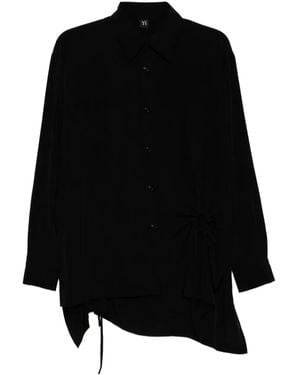 Y's Yohji Yamamoto ギャザーブラウス - ブラック