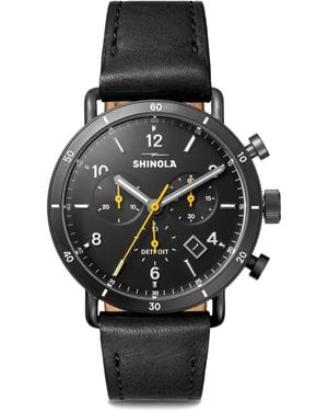 Shinola Canfield Sport Chronograph 40 Mm Horloge - Zwart