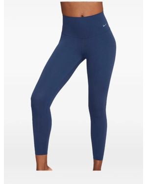 Nike Zenvy 7/8 High-Waisted Leggings - Blue