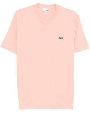 Lacoste Crewneck Logo T-Shirt - Pink