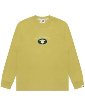 Aape By A Bathing Ape T-Shirt Ape Head - Jaune