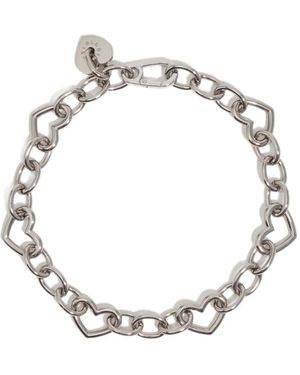 Bimba Y Lola Heart-Chain Necklace - Metallic