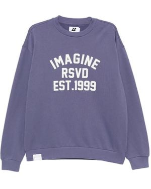 Izzue Logo-Paint Sweater - Purple