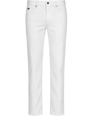 BOSS Logo-Patch Jeans - White