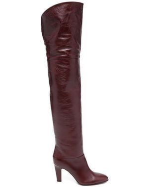 Chloé 80Mm Eve Boots - Purple