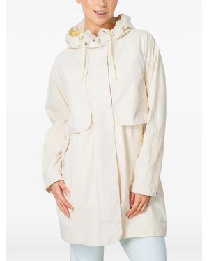 Kari Traa Sine Hooded Storm-Flap Coat - White
