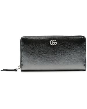 Gucci Cartera Con Cremallera En El Contorno - Negro