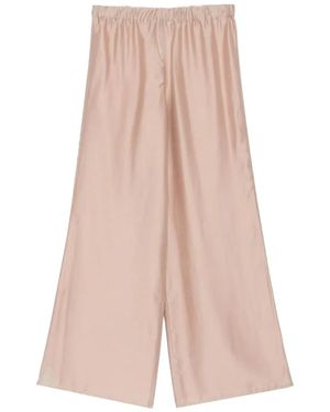 Seventy Elasticated-Waistband Wide-Leg Trousers - Pink