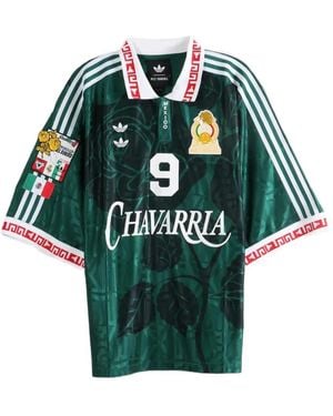 adidas X Willy Chavarria Logo-Print Short-Sleeve Polo Shirt - Green