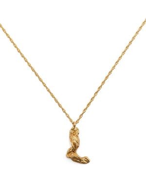 Loveness Lee L Alphabet-Charm Necklace - Metallic