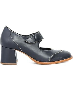 Sarah Chofakian Zapatos de tacón Mary Jane - Azul