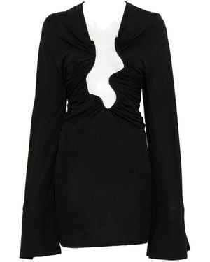 Christopher Esber Salacia Ruched Mini Dress - Black