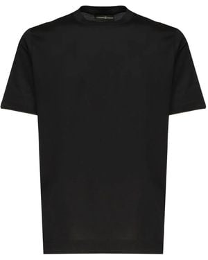 Giuliano Galiano Crew-Neck Short-Sleeve T-Shirt - Black