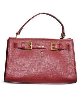 no:rae Small Valegro Leather Tote Bag - Red