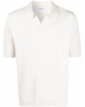 Norse Projects Spread-Collar Polo Shirt - Weiß