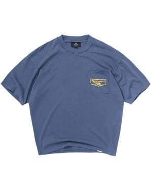 Represent Logo-Print Pocket T-Shirt - Blue