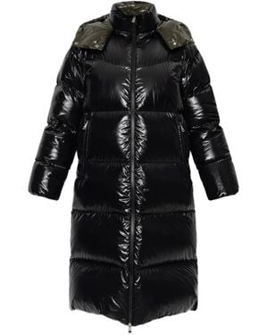 Moncler Harfang Hooded Puffer Coat - Black