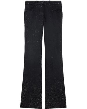 Off-White c/o Virgil Abloh Embellished Slim-Fit Flared Jeans - Blue