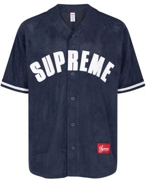Supreme Ultrasuede メッシュ トップ - ブルー