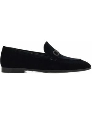 Ferragamo Gancini Loafers - Black
