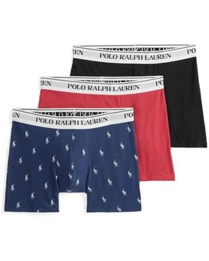 Polo Ralph Lauren Polo-Player Print Boxers (Pack Of Three) - White