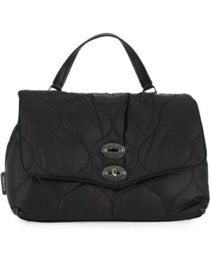 Zanellato Postina Lunaria Quilted Shoulder Bag - Black
