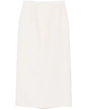 Magda Butrym High-Waisted Pencil Skirt - White